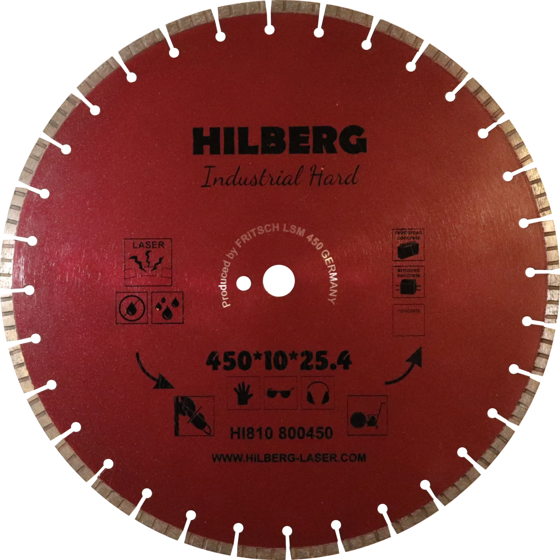 Диск алмазный 450 Hilberg Industrial Hard HI810