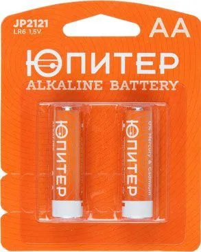 Батарейка AA LR6 1.5V alkaline 2шт. Юпитер (JP2121)