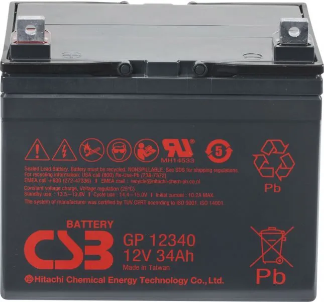 Аккумуляторная батарея CSB 12V/34Ah (GP 12340)