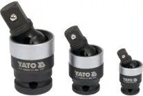 Головки-карданы ударные 1/4", 3/8", 1/2" CrMo Yato YT-10642