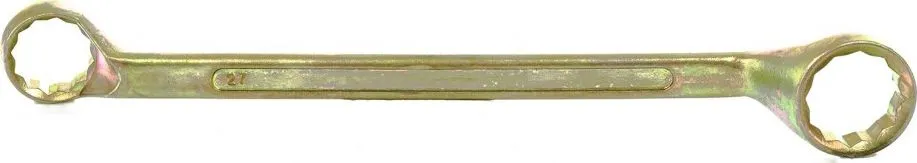 Ключ накидной 27х32мм желтый цинк Сибртех (14636)