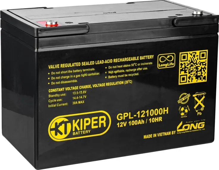 Аккумуляторная батарея Kiper 12V/100Ah (GPL-121000H)