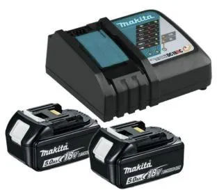 Комплект аккумулятор LXT 18В BL1850B 2шт. + зарядное устройство DC18RC Makita (191L74-5)