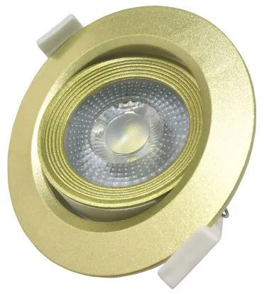 Светильник встраиваемый светодиодный PSP-R 9044 7Вт 4000К Jazzway Gold (5014954)