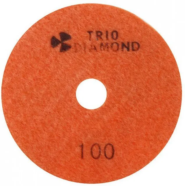 Алмазный гибкий шлифовально-полировальный круг 100 "Черепашка" 100мм Trio-Diamond 340100