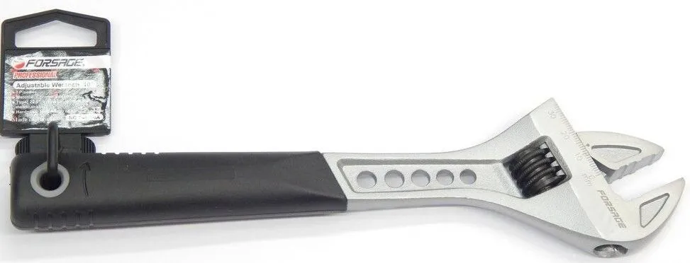 Ключ разводной с резиновой рукояткой (захват 46мм, 375мм) Forsage F-649375A
