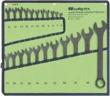 Набор ключей комбинированных 6-32мм 22шт. CrV Сибртех (15479)