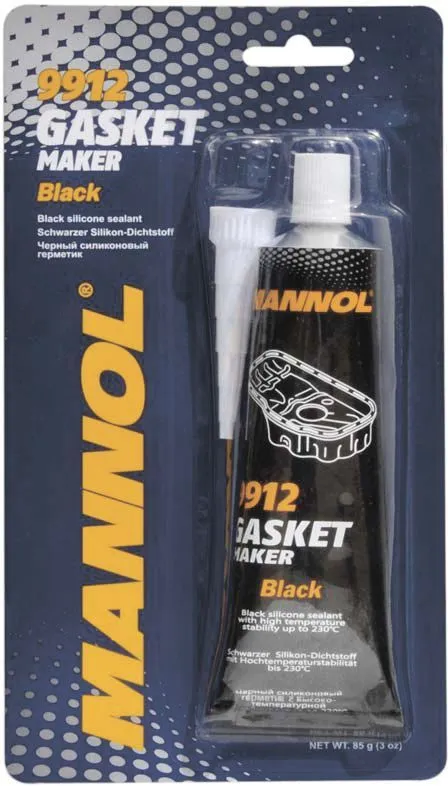 Герметик силиконовый черный 85г MANNOL 9912 Gasket Maker Black (4036021991207)
