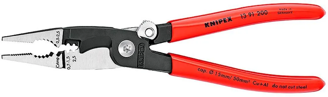 Клещи электромонтажные WireStripper 200мм 6в1 Knipex (1391200)