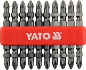 Бита PH2х65мм 1/4" (10шт) S2 HRC58-62 Yato YT-0481