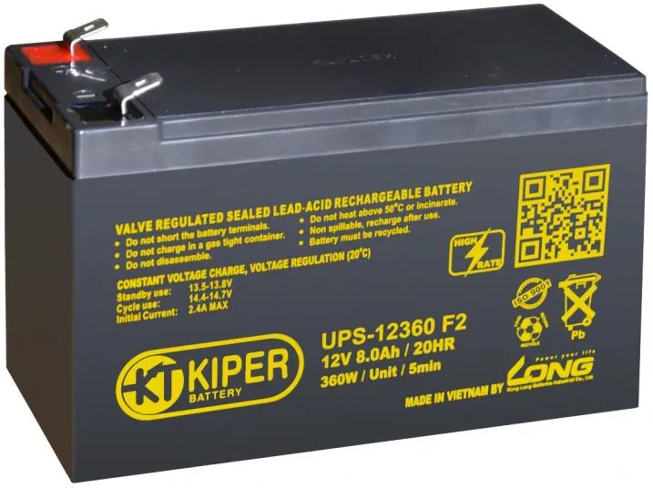 Аккумуляторная батарея F2 12V/8Ah Kiper (UPS-12360)