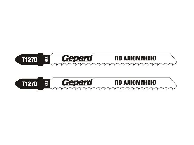 Пилки лобзиковые T127D по алюминию 2шт. Gepard (GP0630-04)