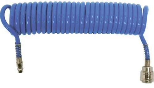 Шланг спиральный для воздуха с фитингами 8х12мм 15м (PU) Yato YT-24209