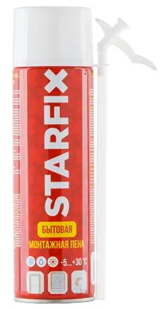 Пена монтажная бытовая всесезонная 500мл Starfix Straw Foam (SM-66248-1)