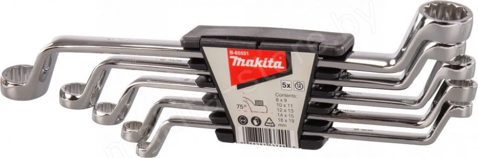 Набор накидных ключей 8-18 мм 5шт Makita B-65551
