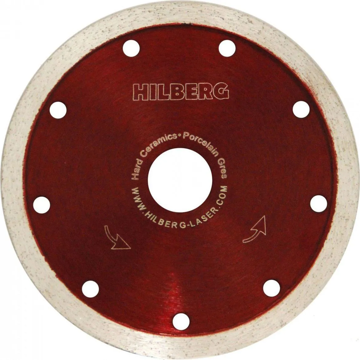 Диск алмазный отрезной 230x25.4мм сплошной ультратонкий Hilberg Master Ceramic HM506