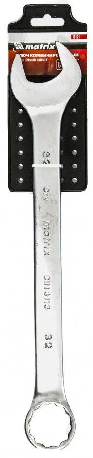 Ключ комбинированный 32мм матовый хром Matrix (15121)