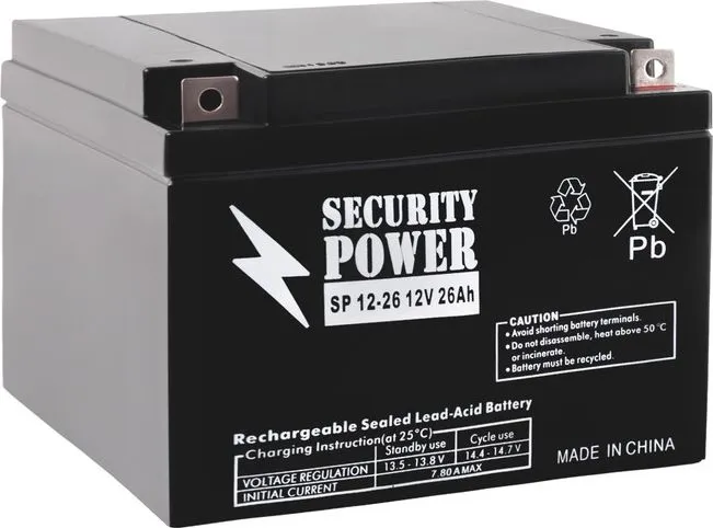 Аккумуляторная батарея Security Power 12V/26Ah (SP 12-26)
