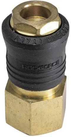 Быстроразъем пневматический с клапаном внутренняя резьба 1/2" (ONE TOUCH) Rock Force RF-SE6-4SF