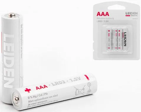 Батарейка alkaline AAA LR03 1.5V 4шт Leiden Electric (808002)