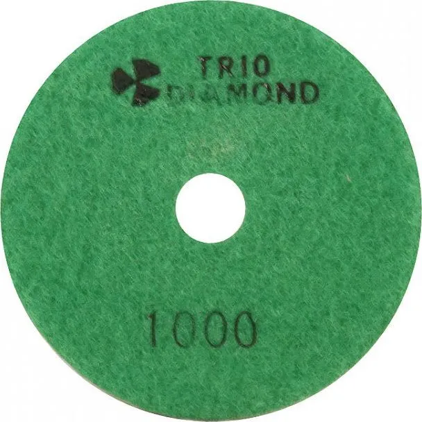 Алмазный гибкий шлифовально-полировальный круг 1000 "Черепашка" мокрая шлифовка 100мм Trio-Diamond 341000