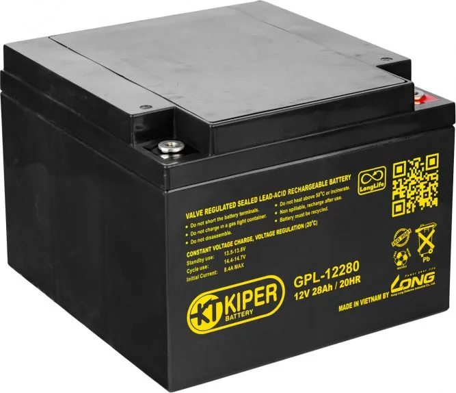 Аккумуляторная батарея Kiper 12V/28Ah (GPL-12280)