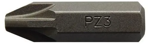 Бита крестообразная ''Pozidriv'' PZ3х30мм 5/16'' RockForce RF-152303