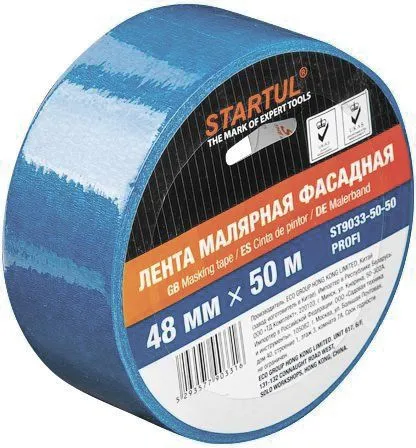 Лента малярная фасадная 48ммх50м синяя Startul PROFI (ST9033-50-50)