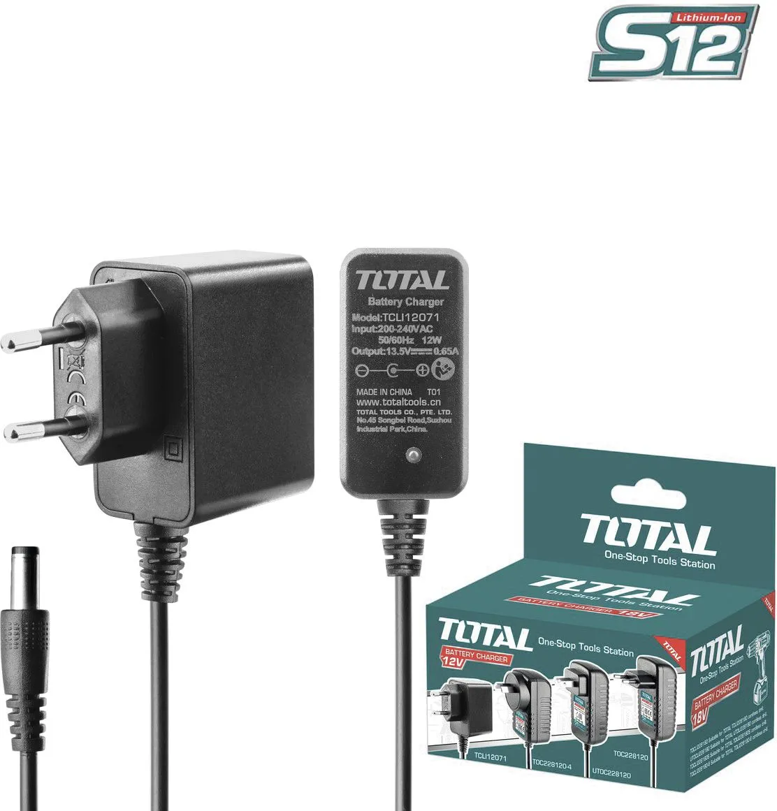 Зарядное устройство 12В Total TCLI12071