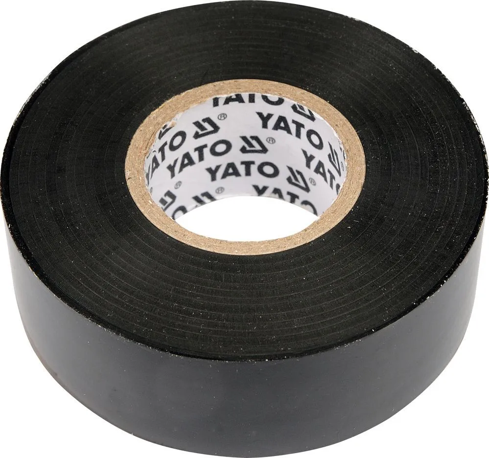 Изолента ПВХ 19мм х 20м х 0.13мм (черная) Yato YT-8165