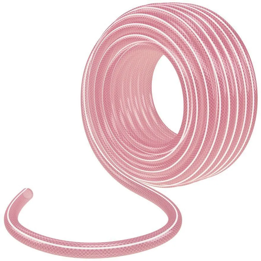 Шланг эластичный 3/4" 50м прозрачный розовый Palisad (67676)