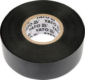 Изолента ПВХ 19мм х 20м х 0.13мм (черная) Yato YT-8165