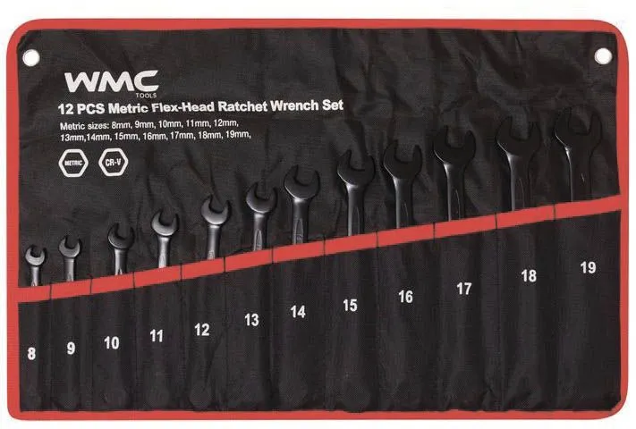 Набор ключей комбинированных 12пр. 8-19мм WMC TOOLS WMC-3012WMC