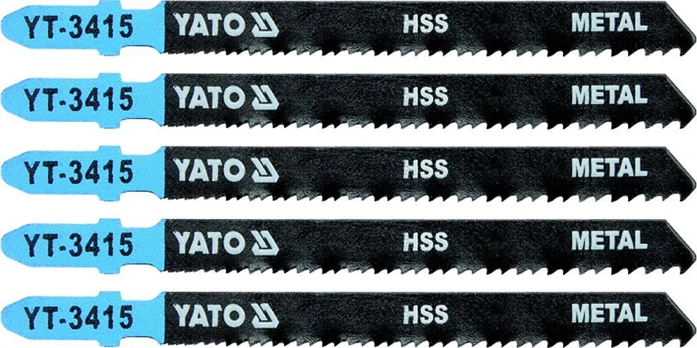 Полотна для электролобзика по Al и металлу L100мм (5шт) Yato YT-3415