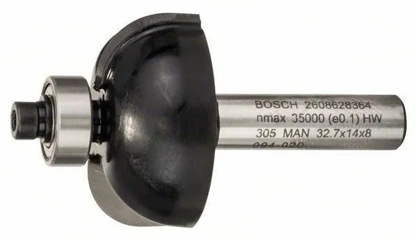 Галтельная фреза 2 ножа d8/10мм Bosch (2608628364)