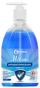 Жидкое мыло антибактериальное Milana Original 500мл с дозатором Grass (126705)