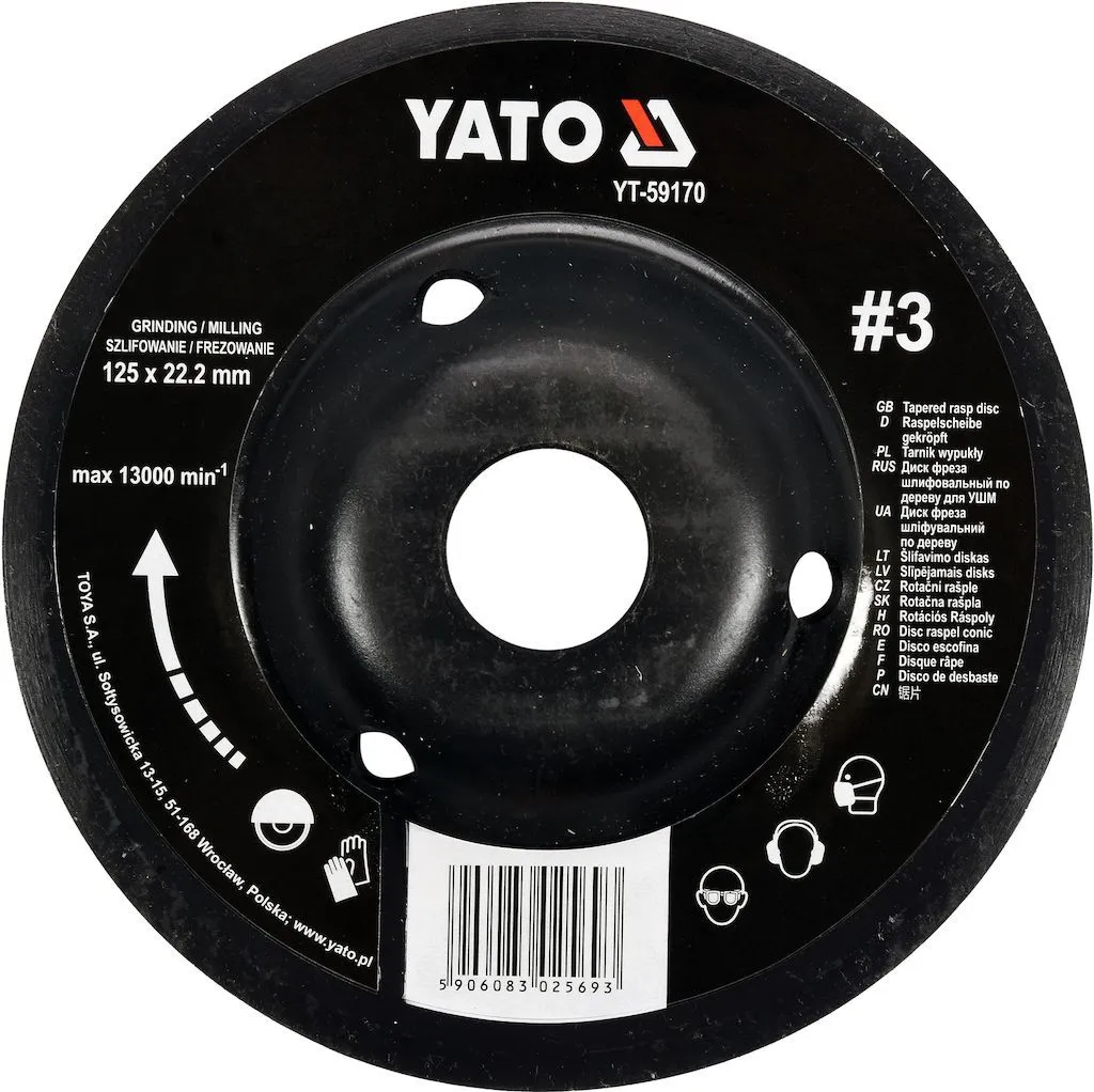 Диск-фреза универсальный для УШМ 125мм Yato YT-59170