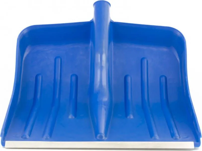 Лопата для уборки снега пластиковая синяя 420х425мм без черенка Сибртех 61618