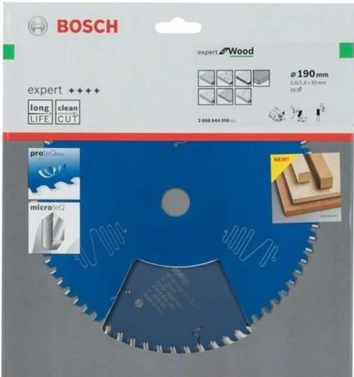Пильный диск Expert for Wood 190x30x2.6/1.6x56T Bosch (2608644050)