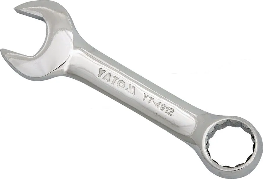Ключ рожково-накидной короткий 16мм CrV Yato YT-4909