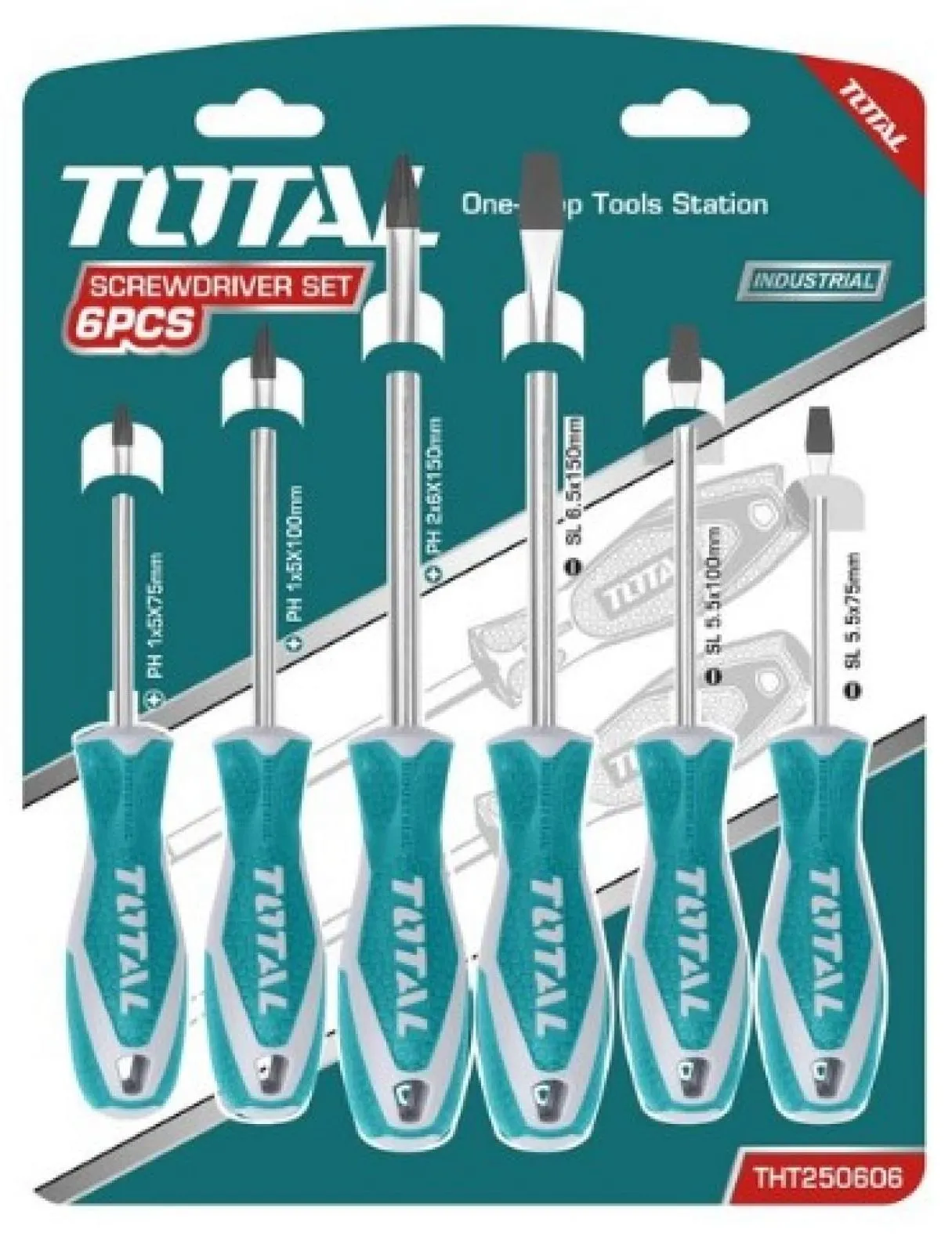 Набор отверток 6шт Total THT250606