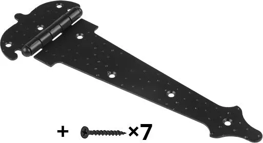 Петля-стрела фигурная 250мм черная матовая Starfix (SMP-67028-1)