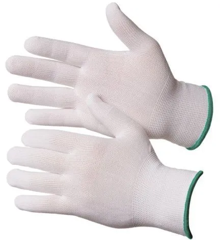 Перчатки нейлоновые белого цвета без покрытия (размер 10 (XL)) Gward Touch NP1001-W-XL