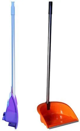 Совок с высокой ручкой складной Ленивка Люкс (оранжевый) Idea М5196