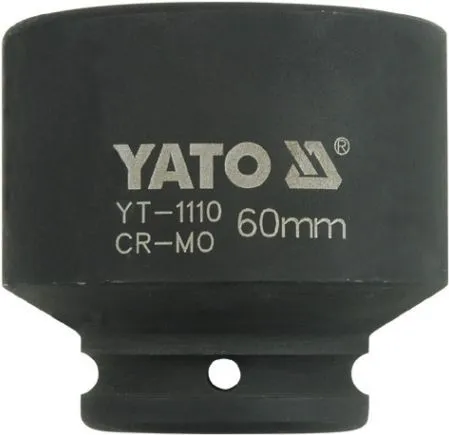 Головка торцевая ударная 3/4" 6гр. 60мм L74мм CrMo Yato YT-1110