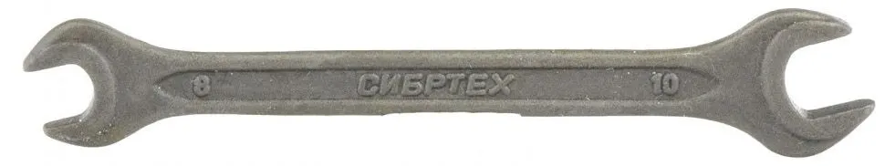 Ключ рожковый 8х10мм фосфатированный Сибртех (14321)