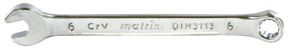 Ключ комбинированный 6мм полированный хром Matrix (15150)