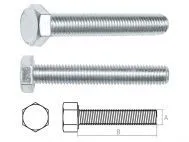 Болт М8х20 мм шестигр., кл.пр. 4.8, DIN 933 100шт STARFIX (SMC1-15473-100)