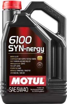 Масло моторное полуcинтетическое 4л Motul 6100 Syn-nergy 5W-40 (107978)
