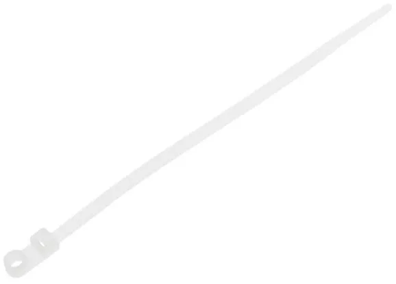 Хомут-стяжка с монтажным отверстием 2.5х110мм белый 100шт Starfix (SM-67966-100)